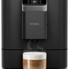 Nivona NIVO 7101 zwart – vooraanzicht met cappuccino