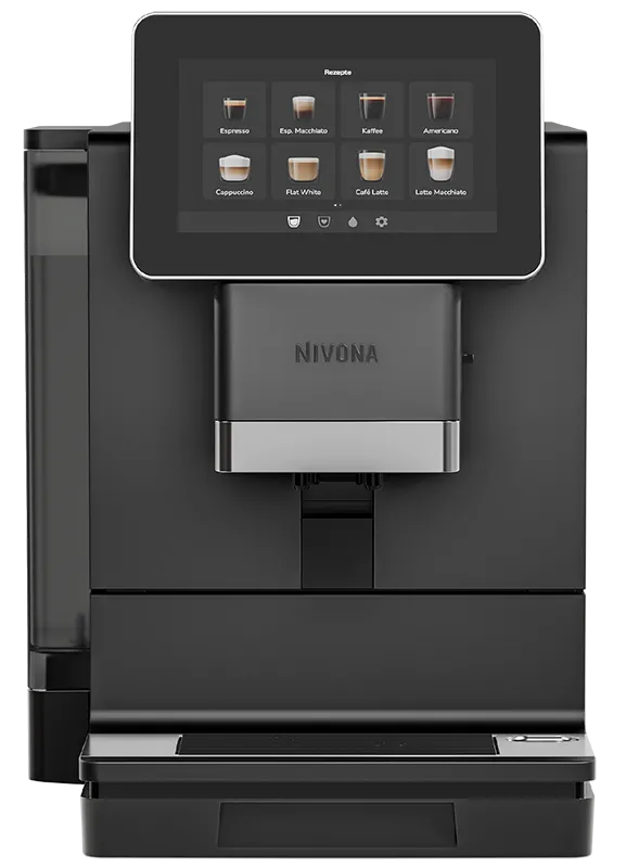 Nivona NIVO 9101 zwart – vooraanzicht met 7-inch touchscreen