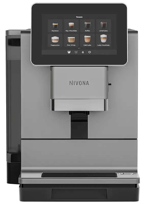 Nivona NIVO 9103 titanium – vooraanzicht met 7-inch touchscreen
