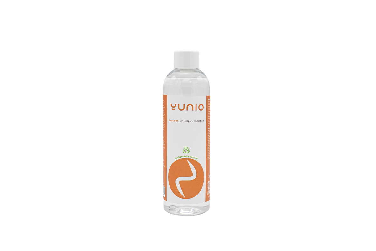 Yunio ontkalker 250 ml (Y-30105) – fles vooraanzicht